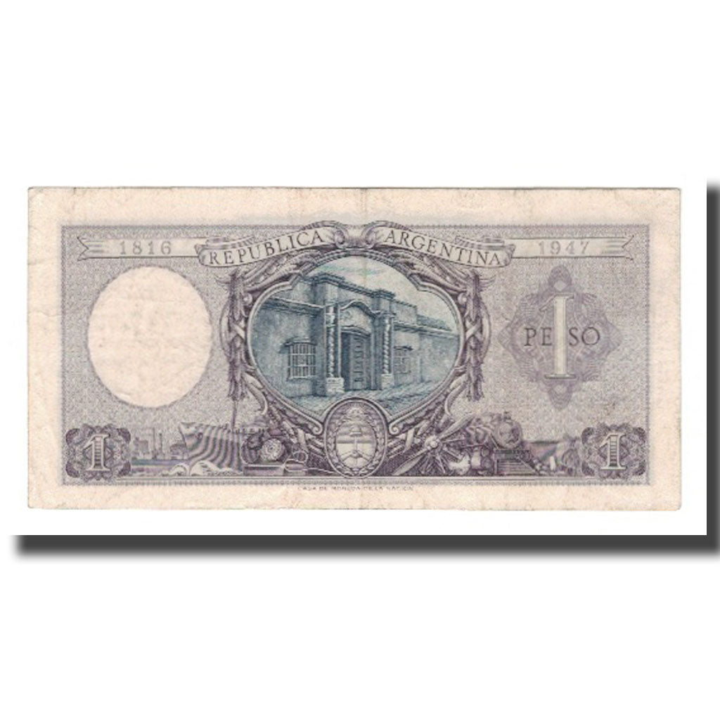 Banknote, Argentina, 1 Peso, Undated (1956), KM:263b, AU(50-53)