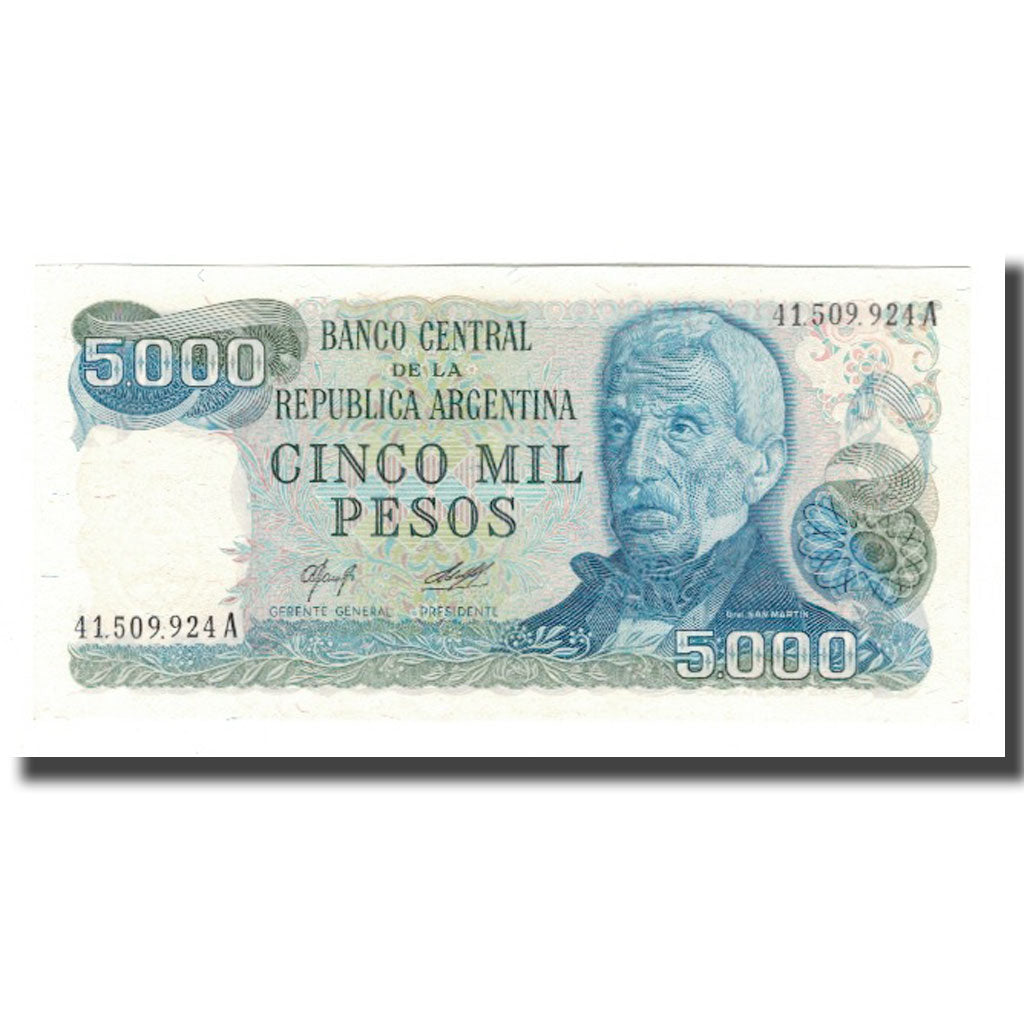 Geldschein, Argentinien, 5000 Pesos, Undated (1977-83), KM:305a, UNZ