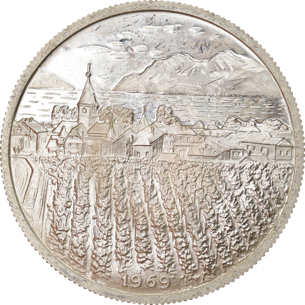 Zwitserland, Medaille, Millénaire de Cully, 1967, UNC-, Zilver