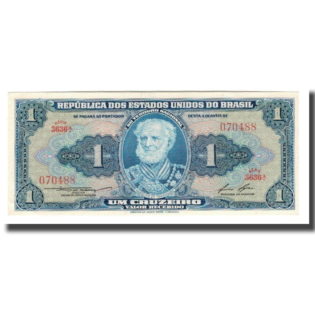 Nota, Brasil, 1 Cruzeiro, Undated (1954-58), KM:150d, UNC(65-70)