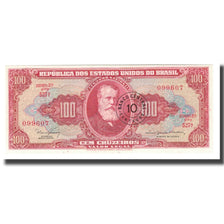 Biljet, Brazilië, 10 Centavos on 100 Cruzeiros, Undated (1966-1967), KM:185a