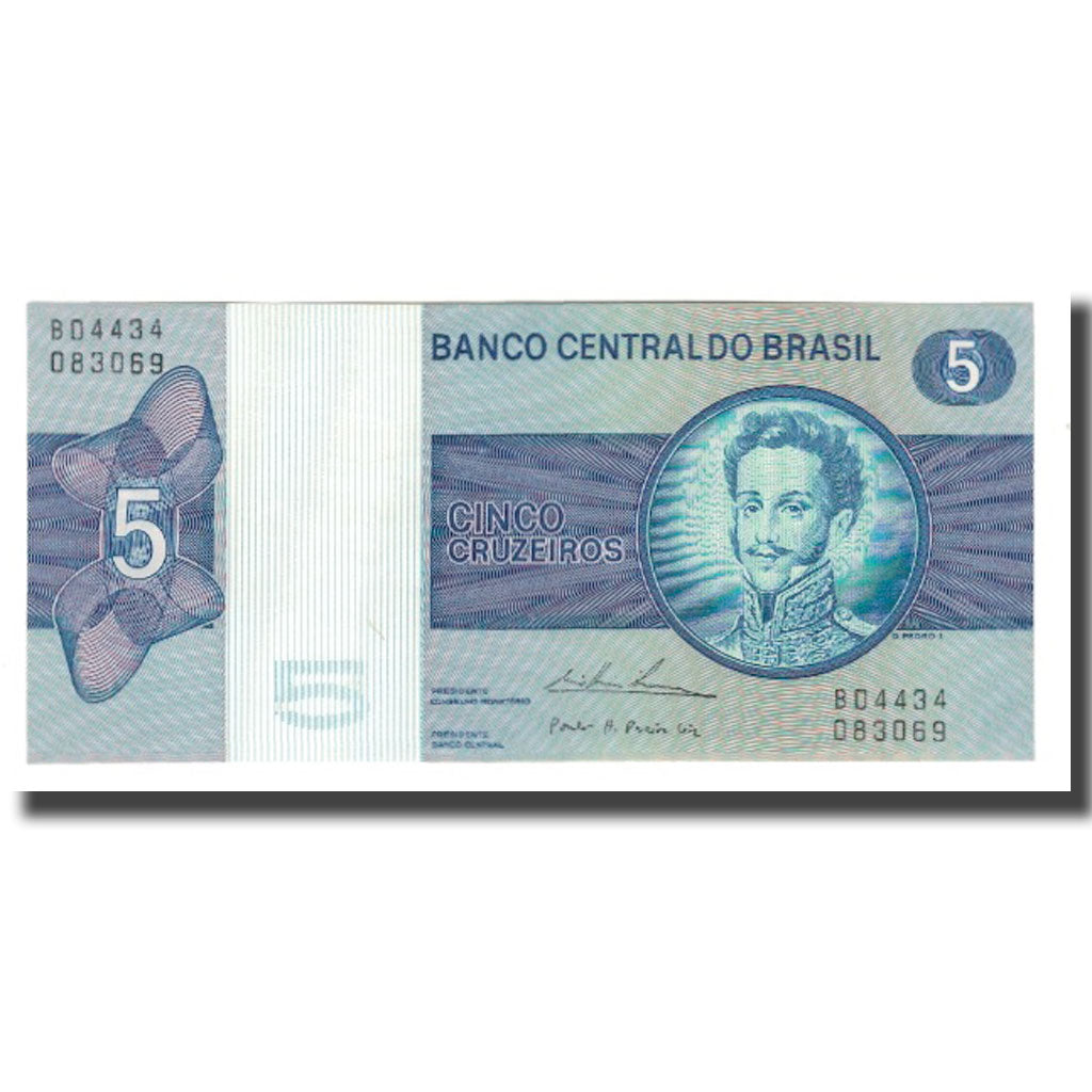 Geldschein, Brasilien, 5 Cruzeiros, UNDATED (1970-80), KM:192c, UNZ