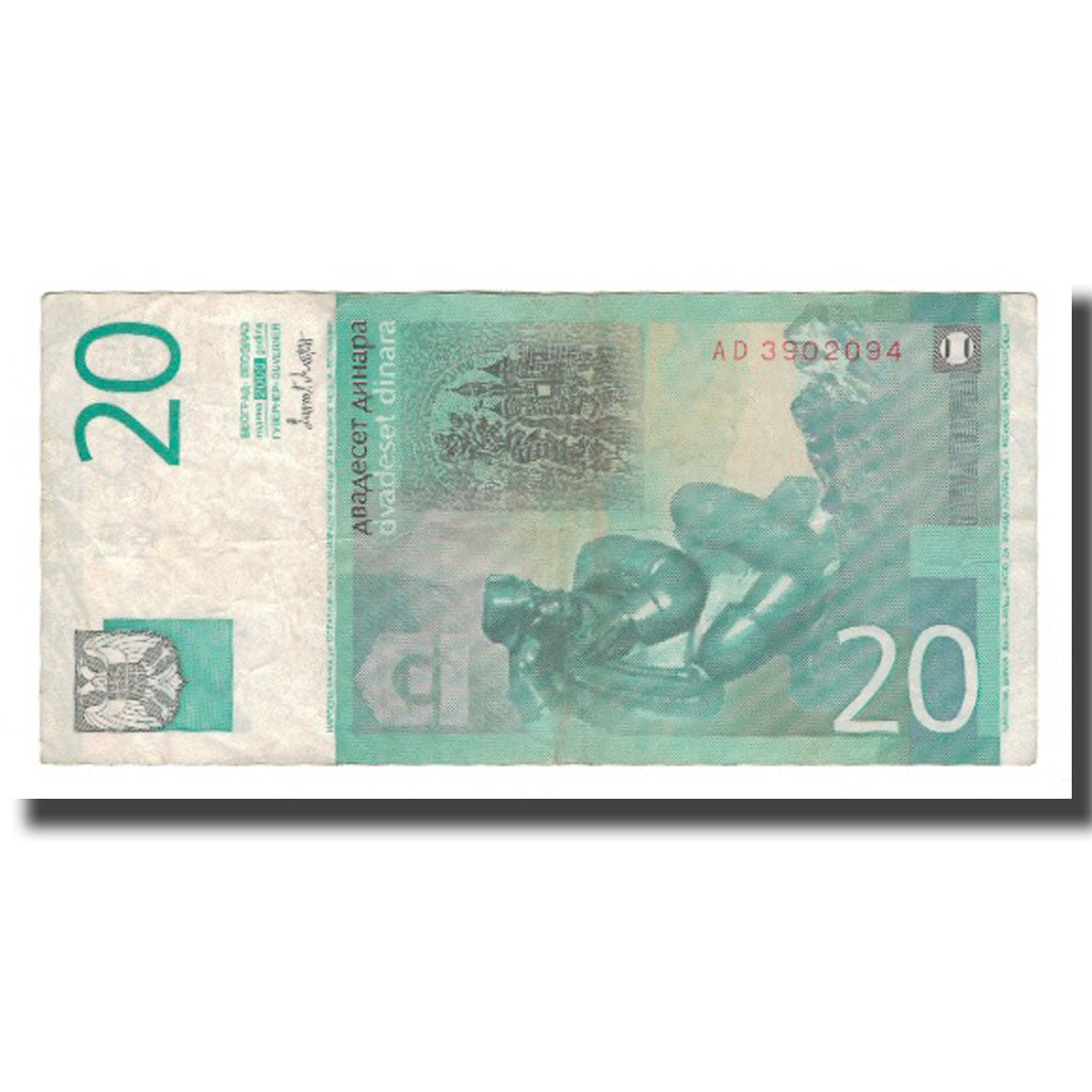 Nota, Jugoslávia, 20 Dinara, 2000, KM:154a, AU(55-58)