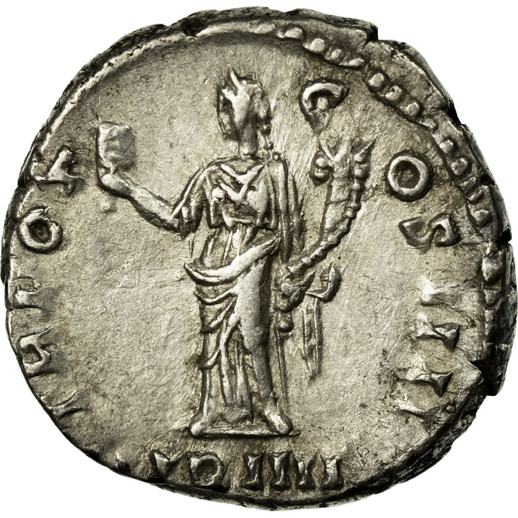 Coin, Antoninus Pius, Denarius, AU(50-53), Silver, Cohen:491