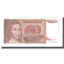 Nota, Jugoslávia, 10,000 Dinara, 1992, KM:116a, UNC(65-70)