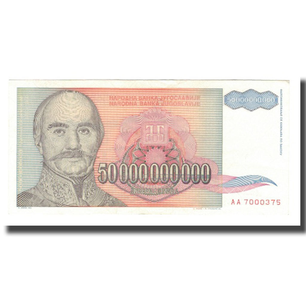 Banconote, Iugoslavia, 50,000,000,000 Dinara, 1993, KM:136, FDS