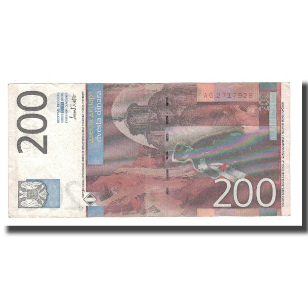 Nota, Jugoslávia, 200 Dinara, 2001, KM:157a, AU(55-58)