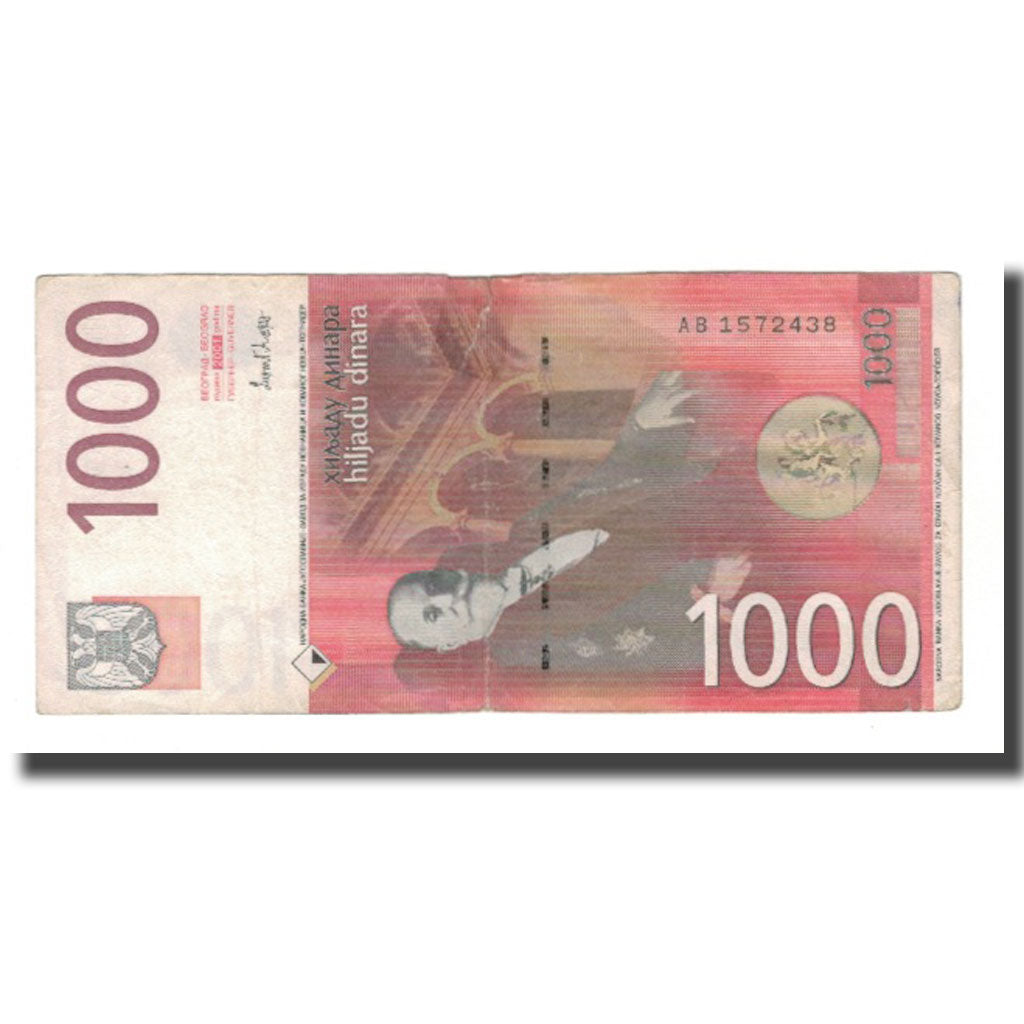 Banconote, Iugoslavia, 1000 Dinara, 2001, KM:158a, BB
