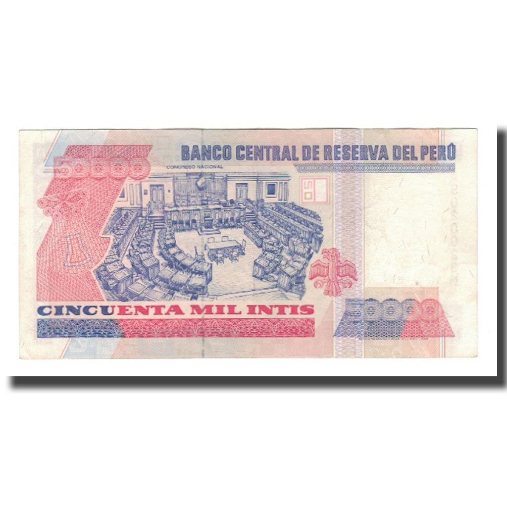 Banconote, Perù, 50,000 Intis, 1988, 1988-06-28, KM:143, FDS