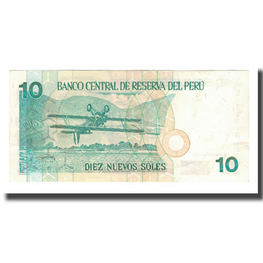 Banconote, Perù, 10 Nuevos Soles, 2001, 2001-09-27, KM:175, SPL-