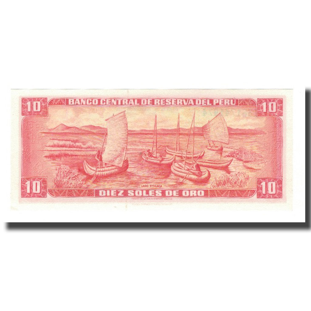 Banknote, Peru, 10 Soles De Oro, 1973, 1973-05-24, KM:100c, UNC(65-70)