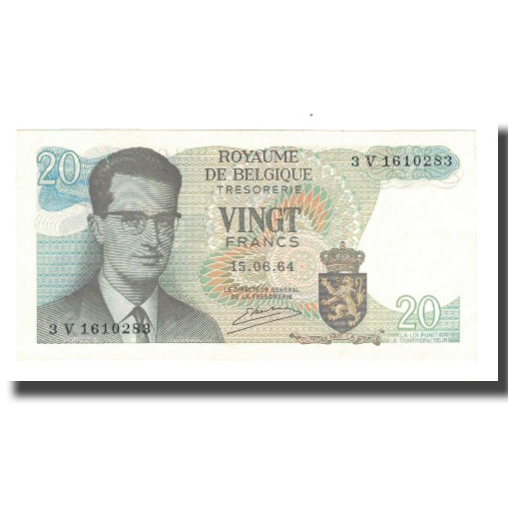 Banknote, Belgium, 20 Francs, 1964, 1964-06-15, KM:138, UNC(65-70)