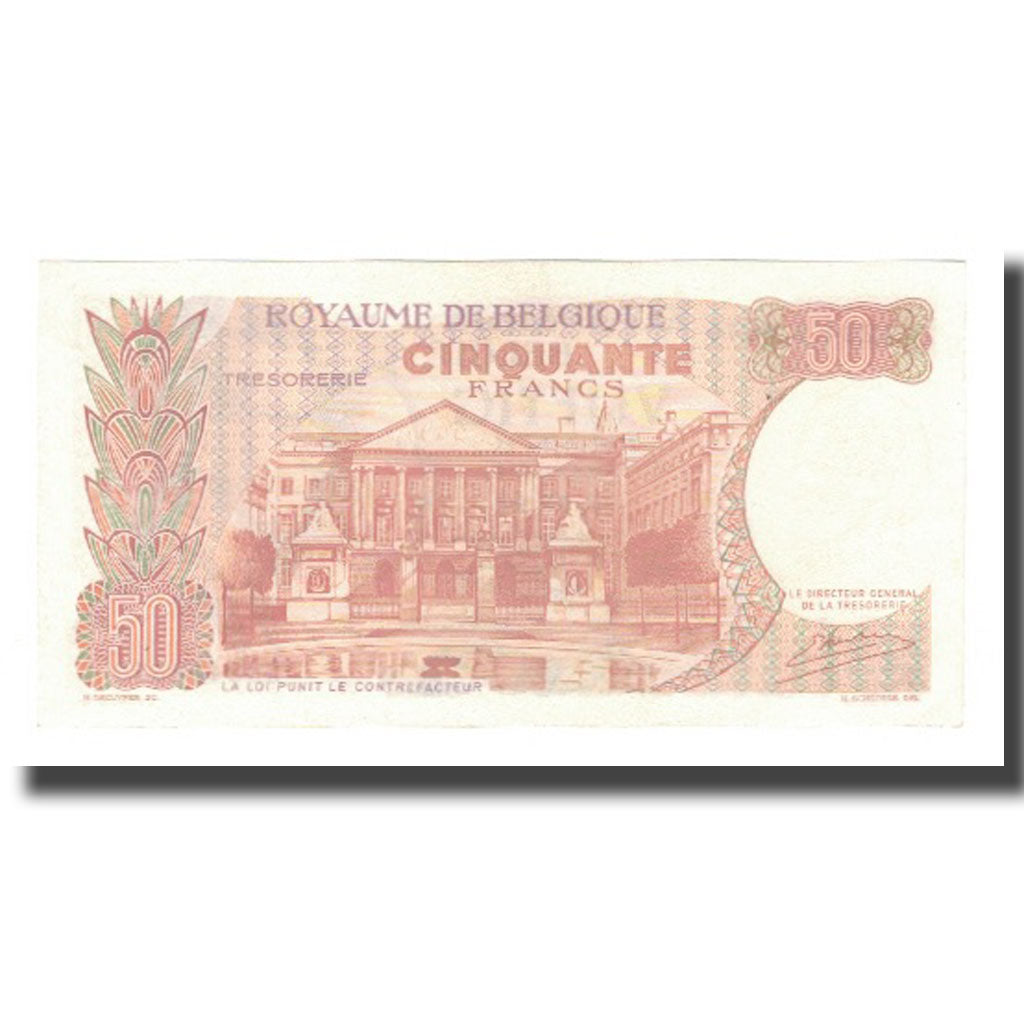 Geldschein, Belgien, 50 Francs, 1966, 1966-05-16, KM:139, UNZ
