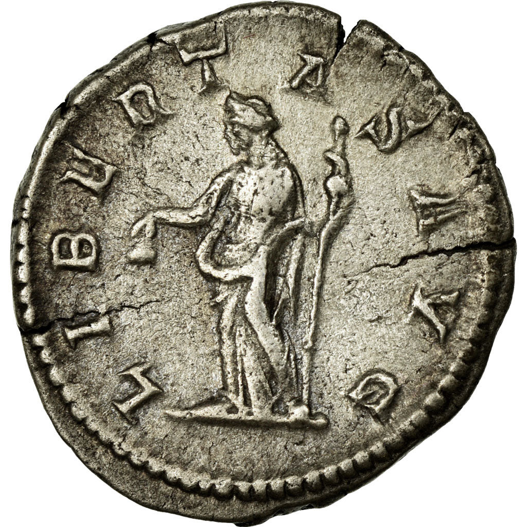 Coin, Caracalla, Denarius, 211-217, Roma, AU(50-53), Silver, Cohen:143