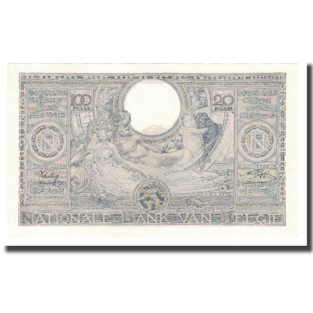 Banconote, Belgio, 100 Francs-20 Belgas, 1943, 1943-05-25, KM:107, FDS