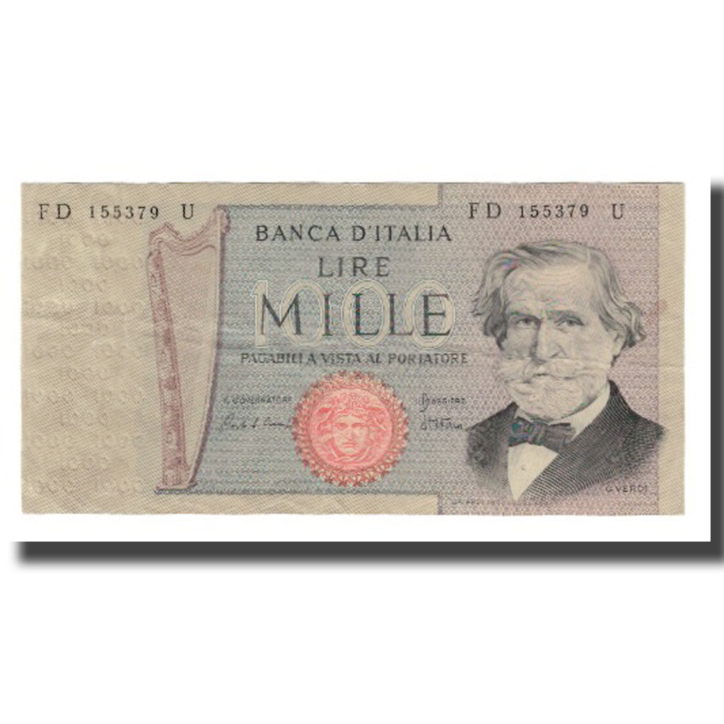 Banknot, Włochy, 1000 Lire, 1981, 1981-05-30, KM:101h, AU(55-58)