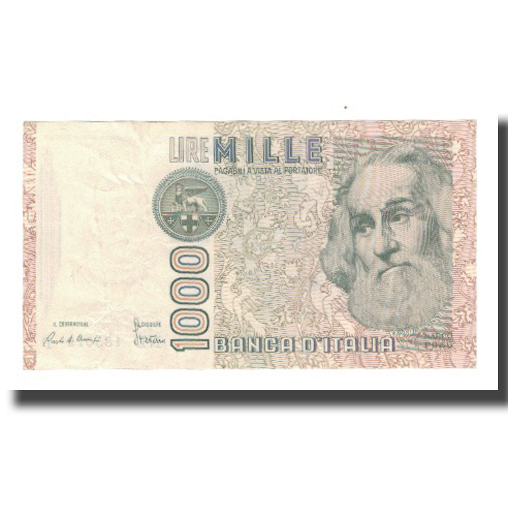 Banknot, Włochy, 1000 Lire, D.1982, KM:109a, AU(55-58)