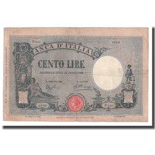Banconote, Italia, 100 Lire, 1931-42, KM:50c, MB+