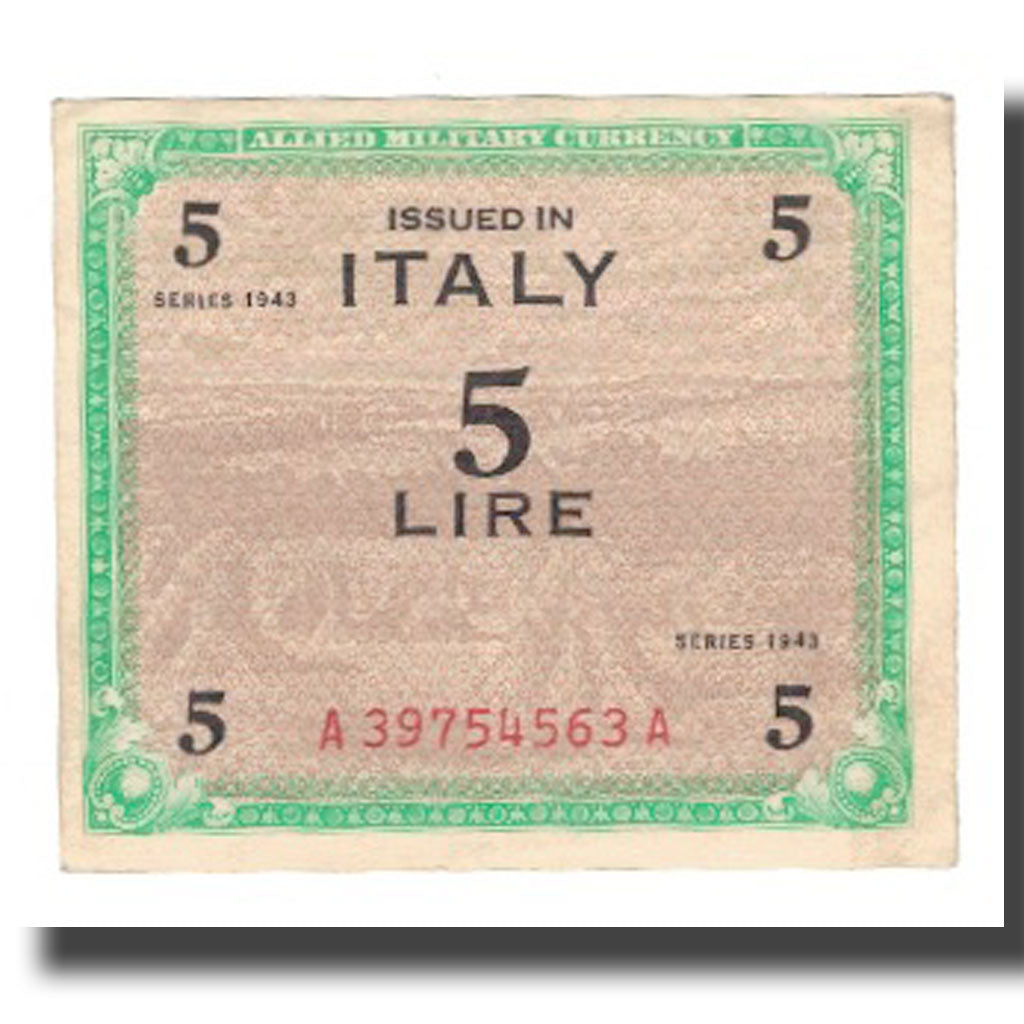 Banconote, Italia, 5 Lire, 1943A, KM:M18a, SPL-