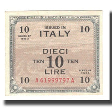 Banconote, Italia, 10 Lire, 1943A, KM:M19a, SPL-