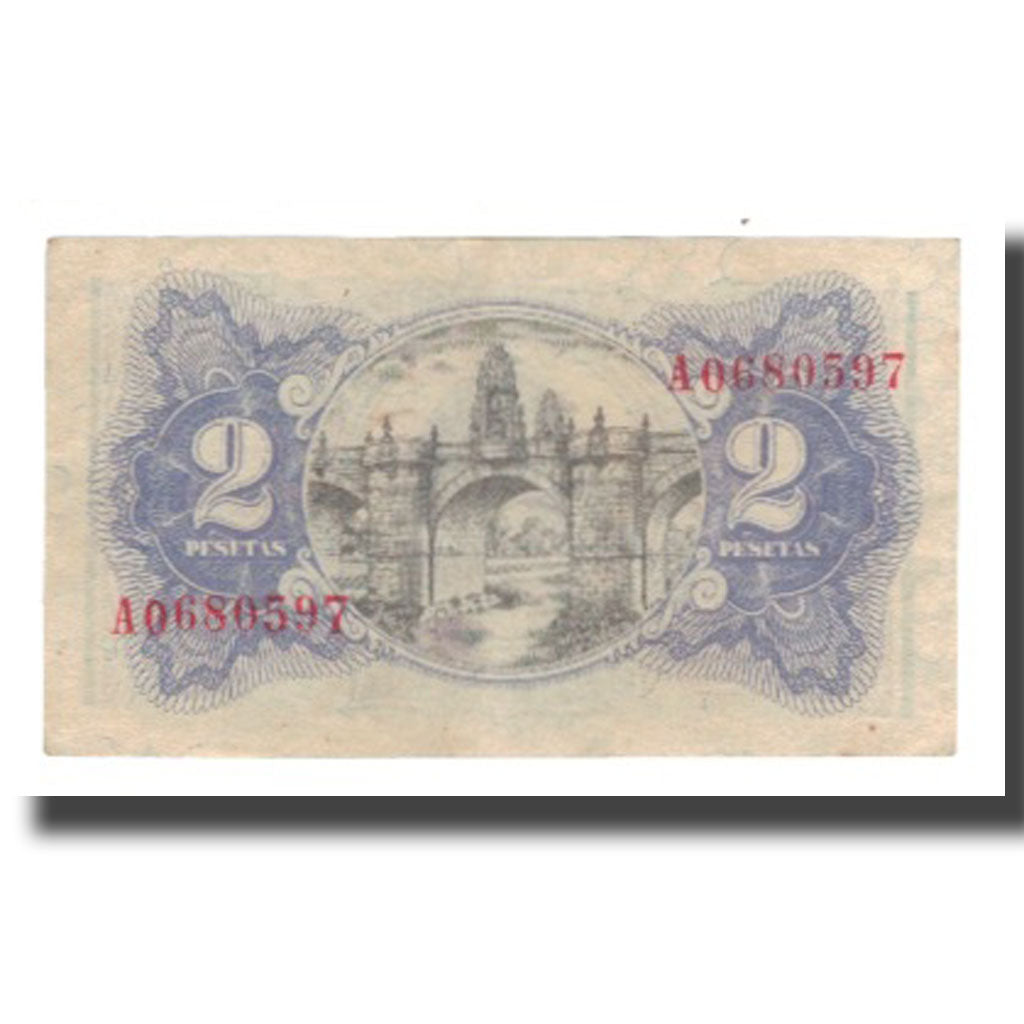 Banknote, Spain, 2 Pesetas, 1938, KM:95, EF(40-45)