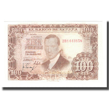 Geldschein, Spanien, 100 Pesetas, 1953 (1955), 1953-04-07, KM:145a, VZ