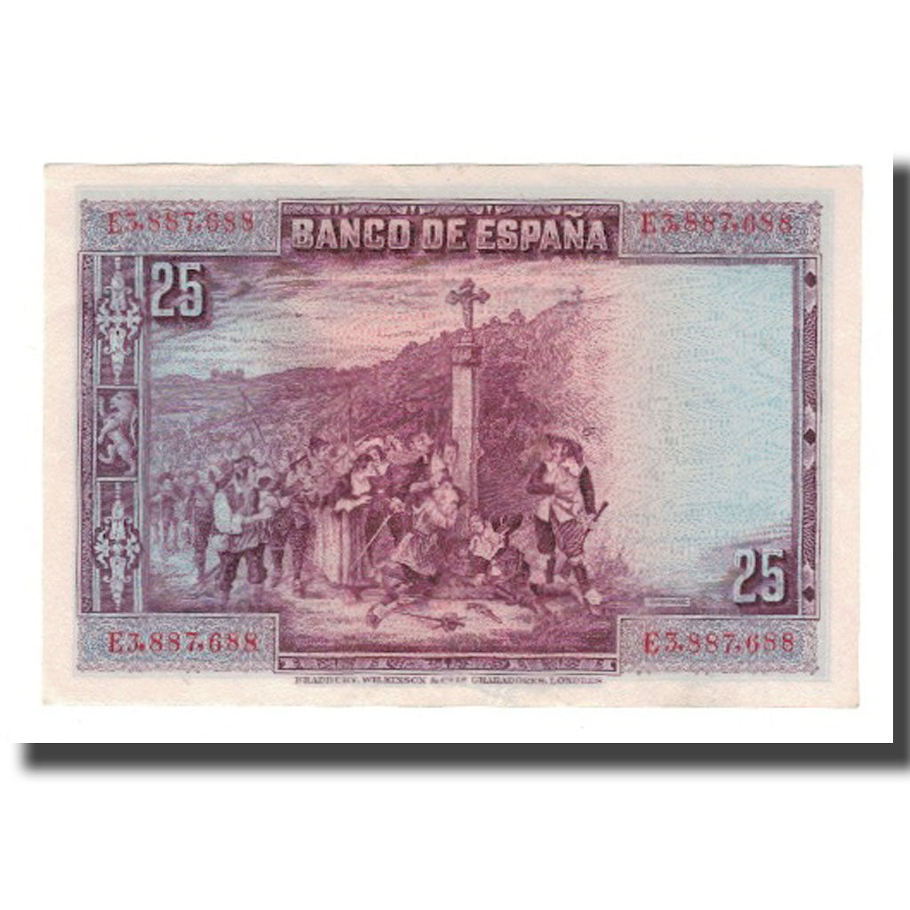 Banconote, Spagna, 25 Pesetas, 1928, 1928-08-15, KM:74b, FDS