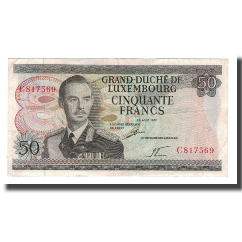 Banconote, Lussemburgo, 50 Francs, 1972, 1972-08-25, KM:55a, SPL-