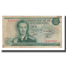 Banconote, Lussemburgo, 10 Francs, 1967, 1967-03-20, KM:53a, MB+