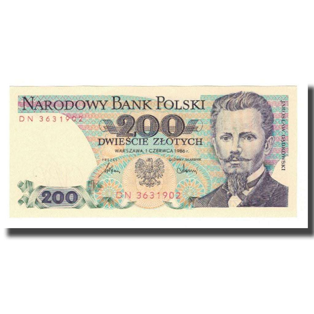 Banknote, Poland, 200 Zlotych, 1986, 1986-06-01, KM:144c, UNC(65-70)