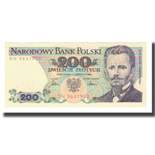 Banknote, Poland, 200 Zlotych, 1986, 1986-06-01, KM:144c, UNC(65-70)