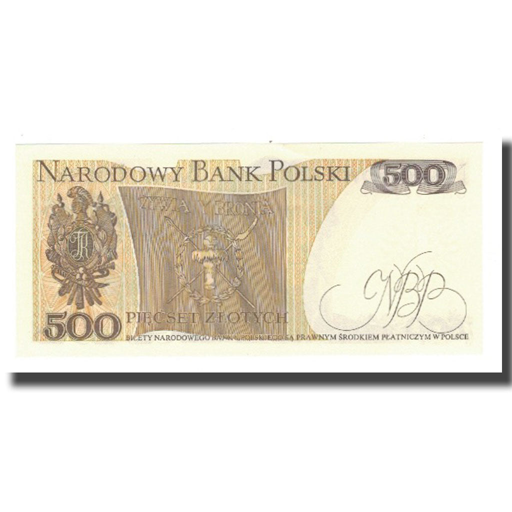 Banknote, Poland, 500 Zlotych, 1982, 1982-06-01, KM:145d, UNC(65-70)