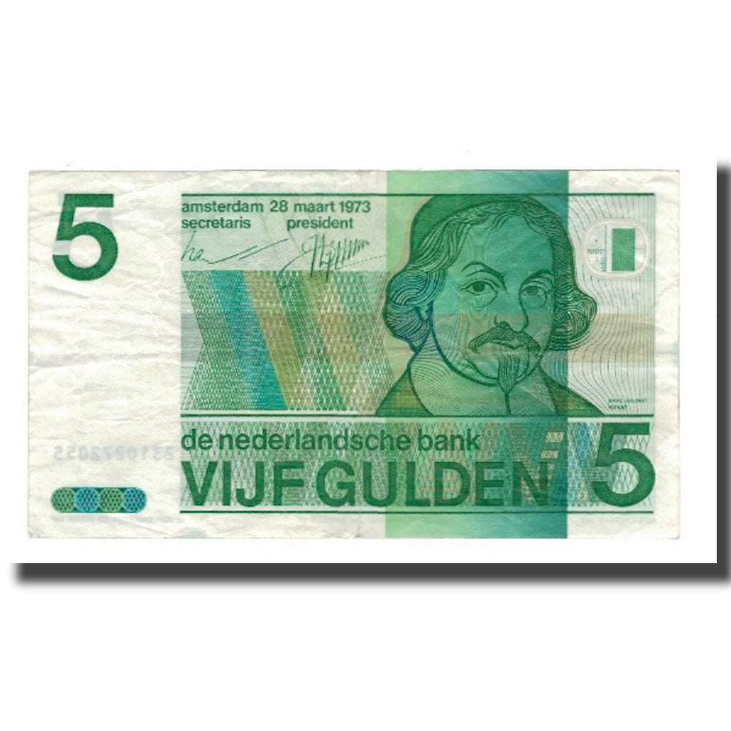 Banconote, Paesi Bassi, 5 Gulden, 1973, 1973-03-28, KM:95a, BB