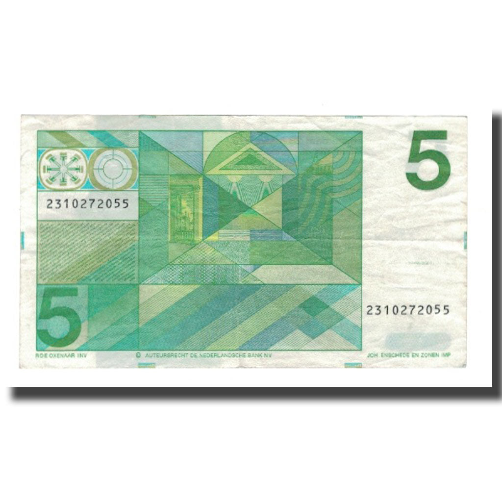 Banconote, Paesi Bassi, 5 Gulden, 1973, 1973-03-28, KM:95a, BB