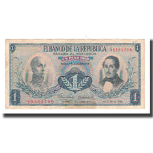 Geldschein, Kolumbien, 1 Peso Oro, 1967, 1967-07-20, KM:404d, SS
