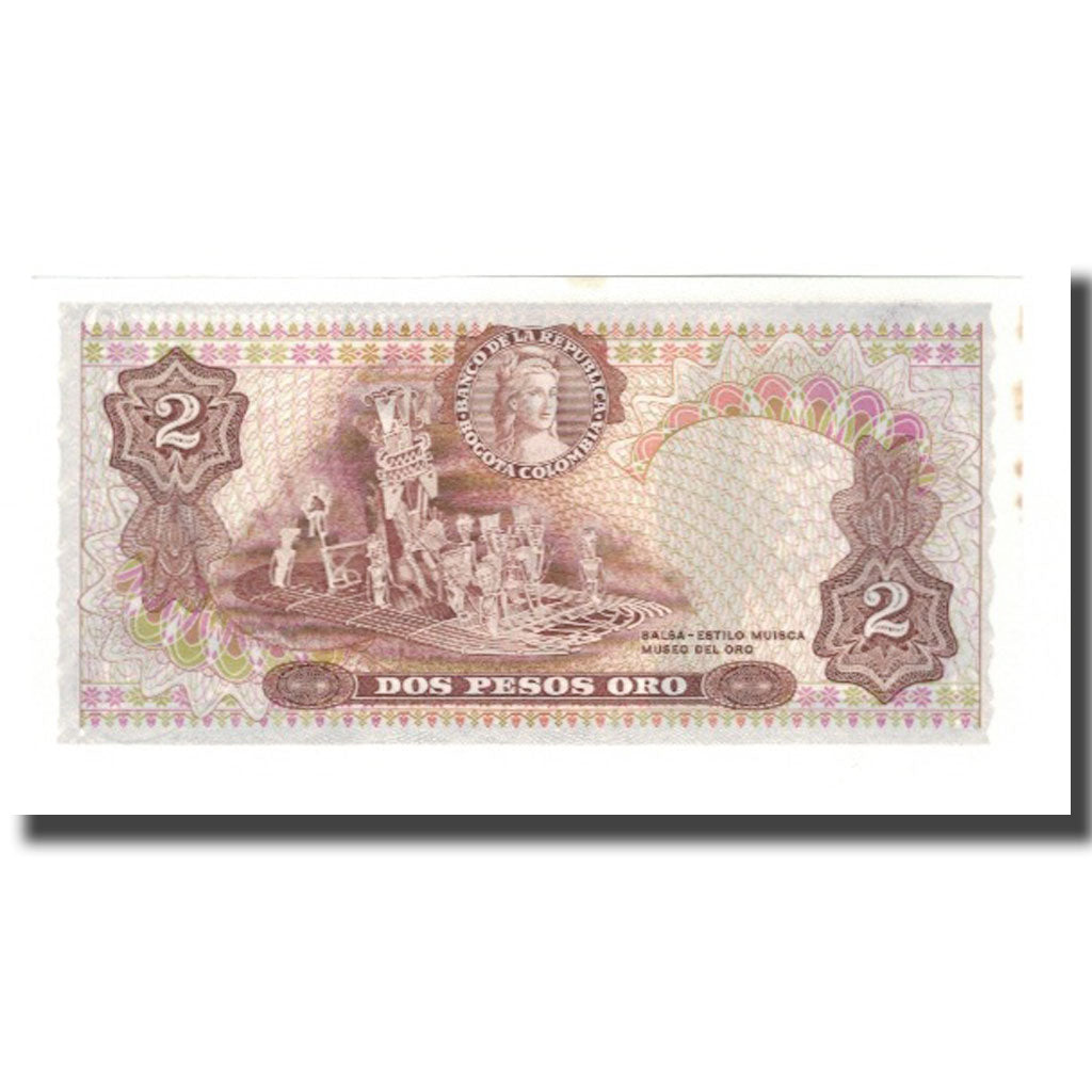 Banknote, Colombia, 2 Pesos Oro, 1977, 1977-07-20, KM:413b, UNC(65-70)