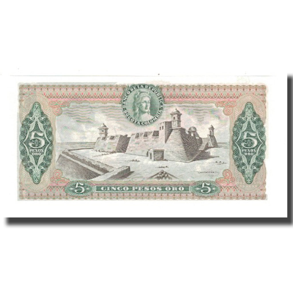 Geldschein, Kolumbien, 5 Pesos Oro, 1978, 1978-10-01, KM:406f, UNZ
