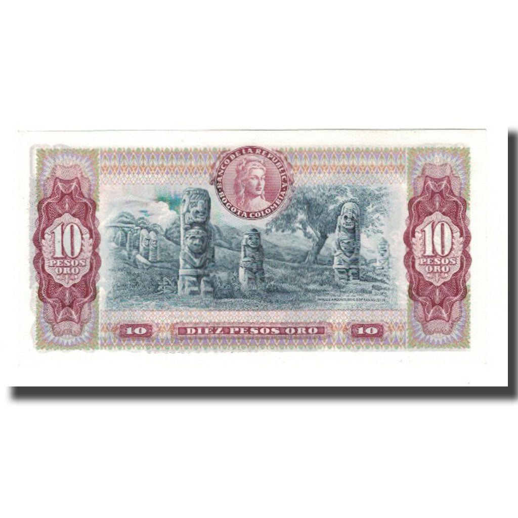 Geldschein, Kolumbien, 10 Pesos Oro, 1979, 1979-08-07, KM:407g, UNZ
