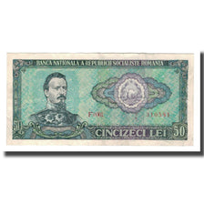 Nota, Roménia, 50 Lei, 1966, KM:96a, AU(50-53)
