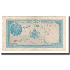 Banconote, Romania, 5000 Lei, 1944, 1944-05-02, KM:55, MB+
