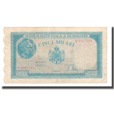 Nota, Roménia, 5000 Lei, 1945, 1945-08-21, KM:56a, EF(40-45)