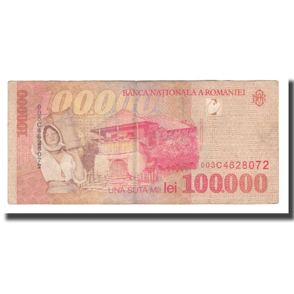 Nota, Roménia, 100,000 Lei, 1998, KM:110, AU(55-58)