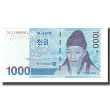 Nota, Coreia do Sul, 1000 Won, Undated (2007), KM:54a, UNC(65-70)