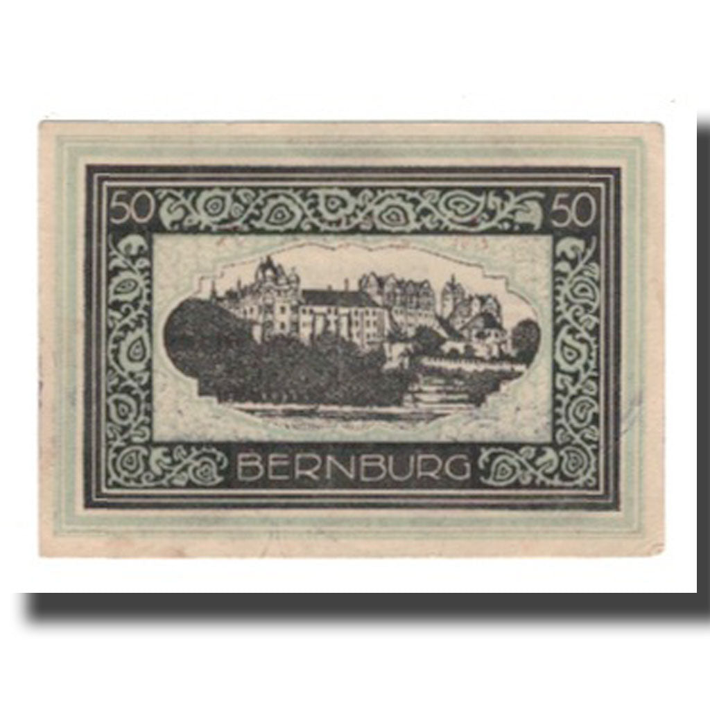 Banknote, Germany, Bernburg Stadt, 50 Pfennig, paysage, 1920, 1920-05-01