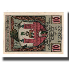 Banconote, Germania, Bernburg Stadt, 10 Pfennig, personnage 1, 1921, FDS