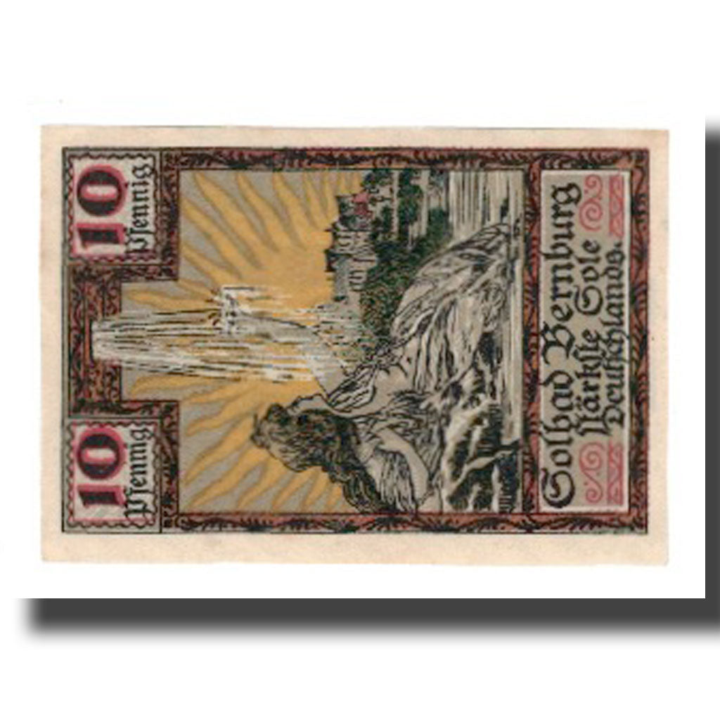 Banconote, Germania, Bernburg Stadt, 10 Pfennig, personnage 1, 1921, FDS