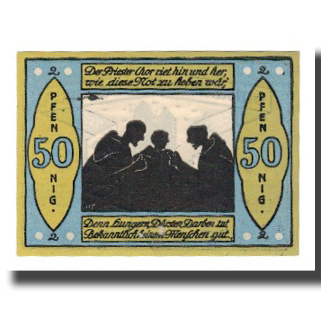 Billete, Alemania, Bismark Stadt, 50 Pfennig, personnage 4, 1921, 1921-10-01