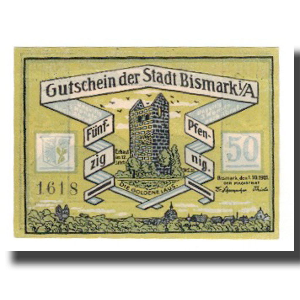 Banknote, Germany, Bismark Stadt, 50 Pfennig, Animal 2, 1921, 1921-10-01
