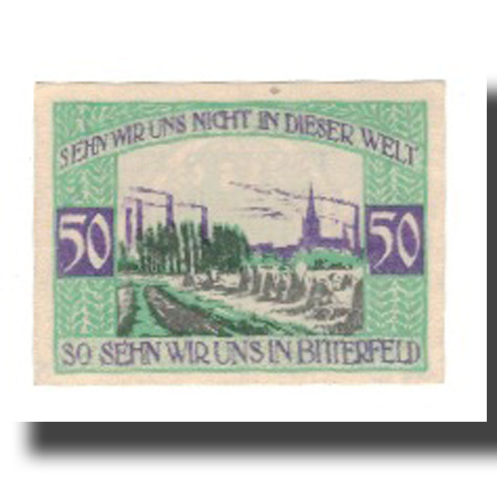 Banknote, Germany, Bitterfeld Kreis, 50 Pfennig, paysage 4, 1920, 1920-07-06
