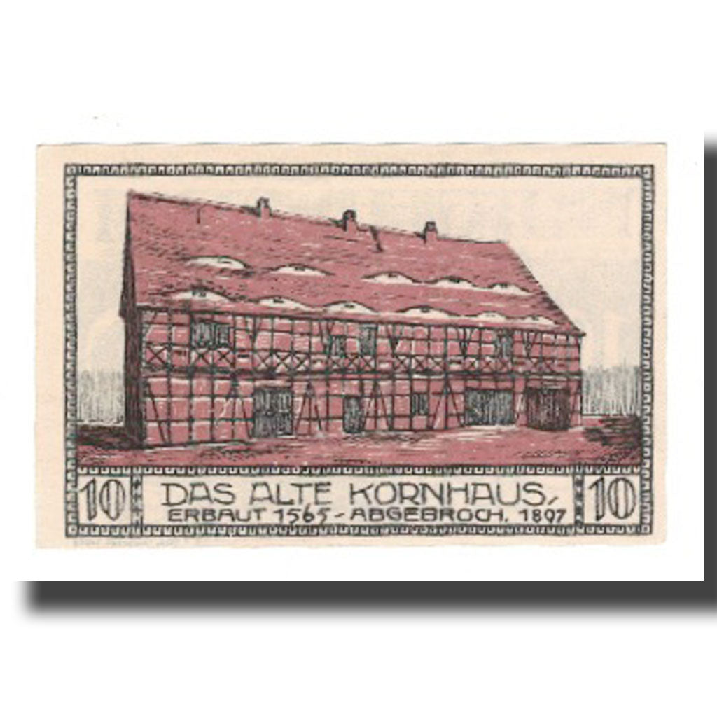 Banknote, Germany, Bitterfeld Stadt, 10 Pfennig, Batiment, 1921, UNC(65-70)